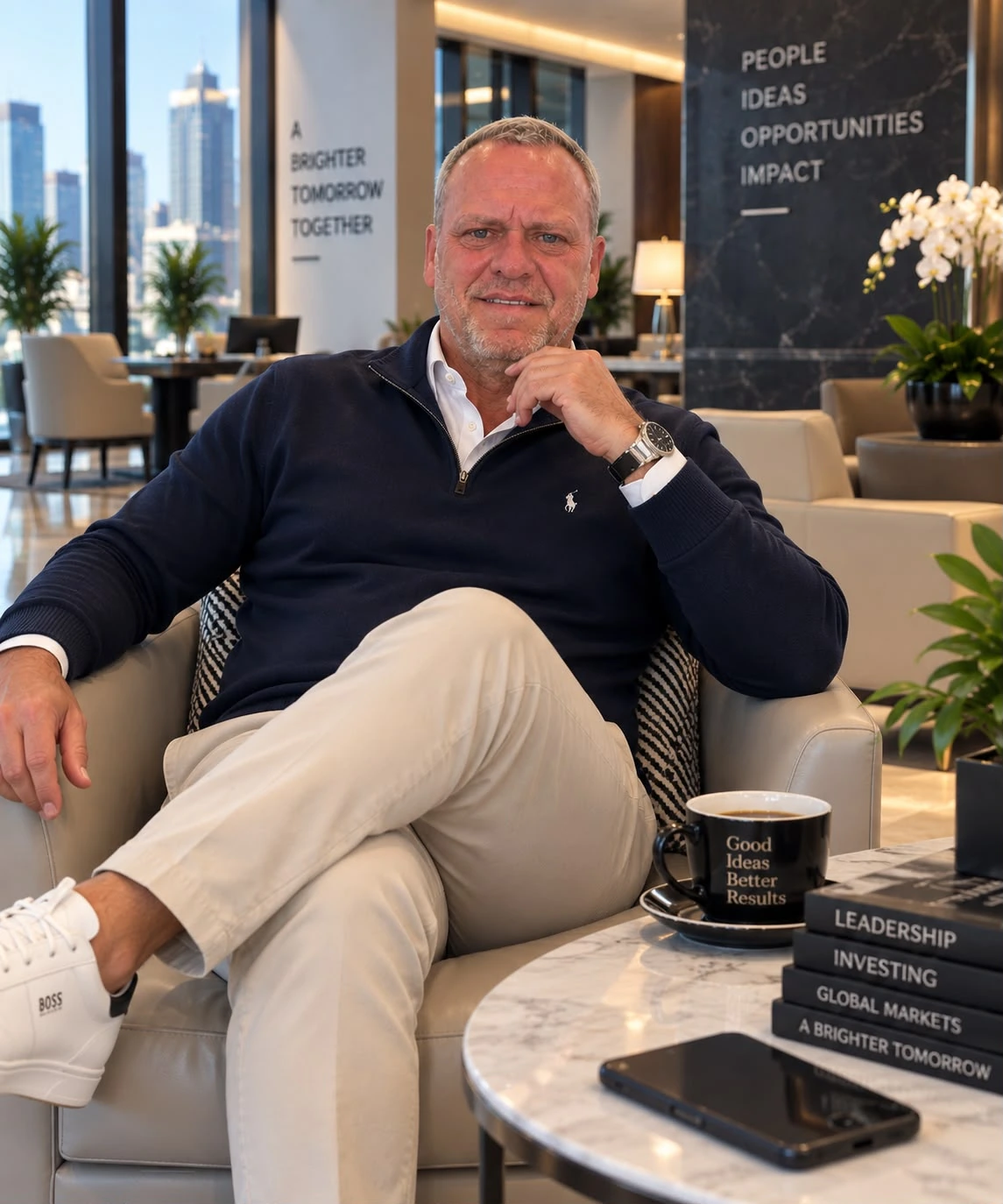 Leonard Matteo in his office